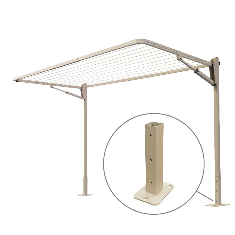 11 Line Folding Above Ground Mount Clothesline - Small/ Med Family - Image 6