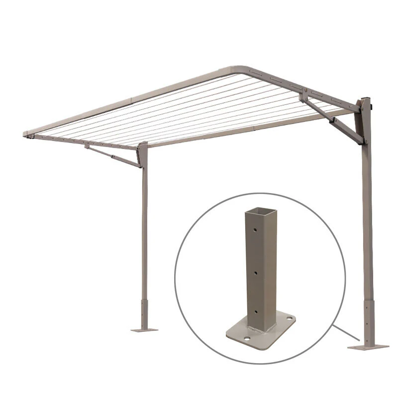 11 Line Folding Above Ground Mount Clothesline - Small/ Med Family - Image 7