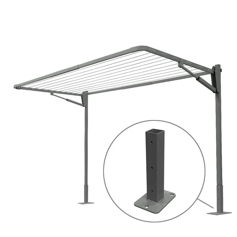 11 Line Folding Above Ground Mount Clothesline - Small/ Med Family - Image 8