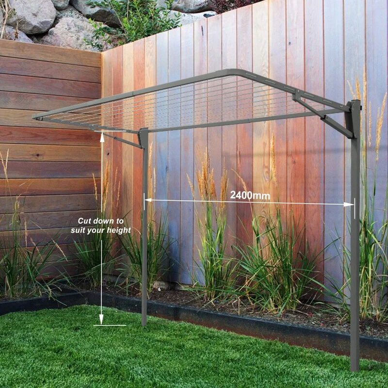 11 Line Folding Ground Mount Clothesline - Small/ Med Family - Image 15