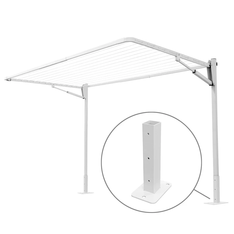 13 Line Folding Above Ground Mount Clothesline - Med/ Large Family - Image 3