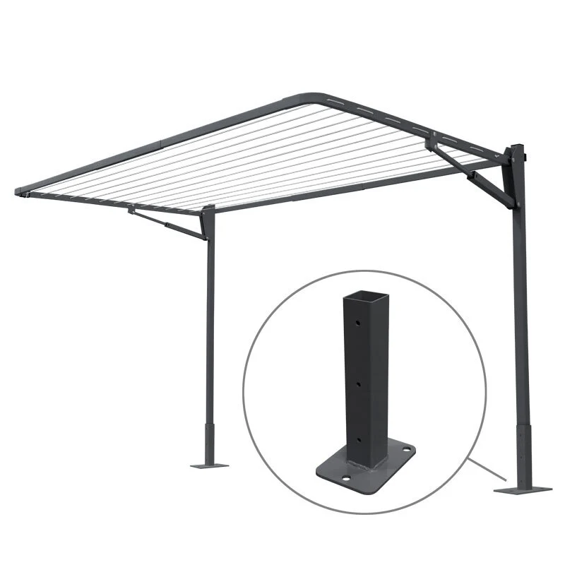 13 Line Folding Above Ground Mount Clothesline - Med/ Large Family - Image 5