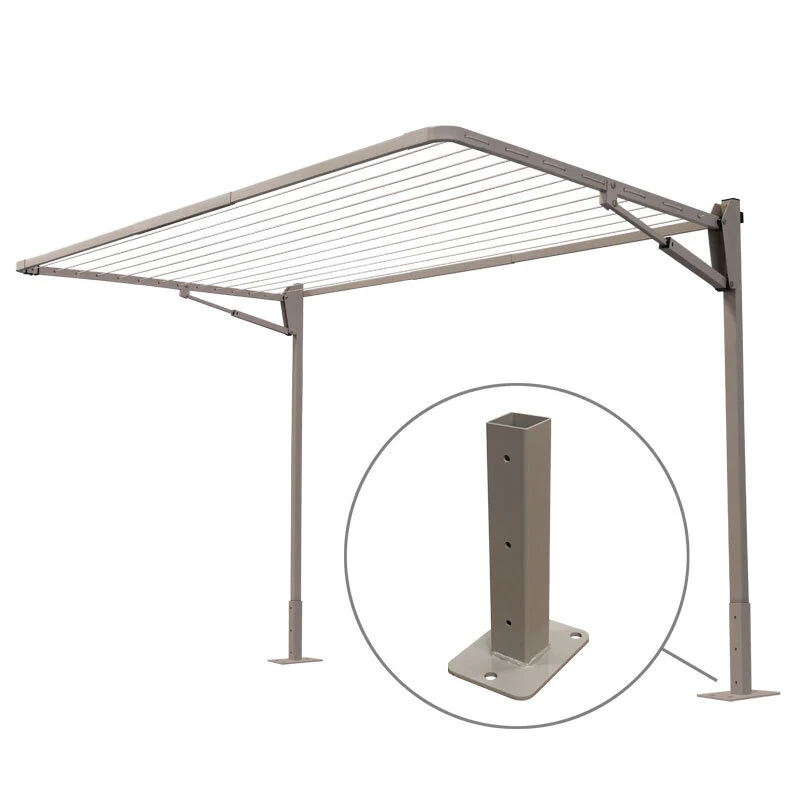 13 Line Folding Above Ground Mount Clothesline - Med/ Large Family - Image 6