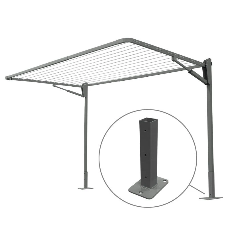 13 Line Folding Above Ground Mount Clothesline - Med/ Large Family - Image 7
