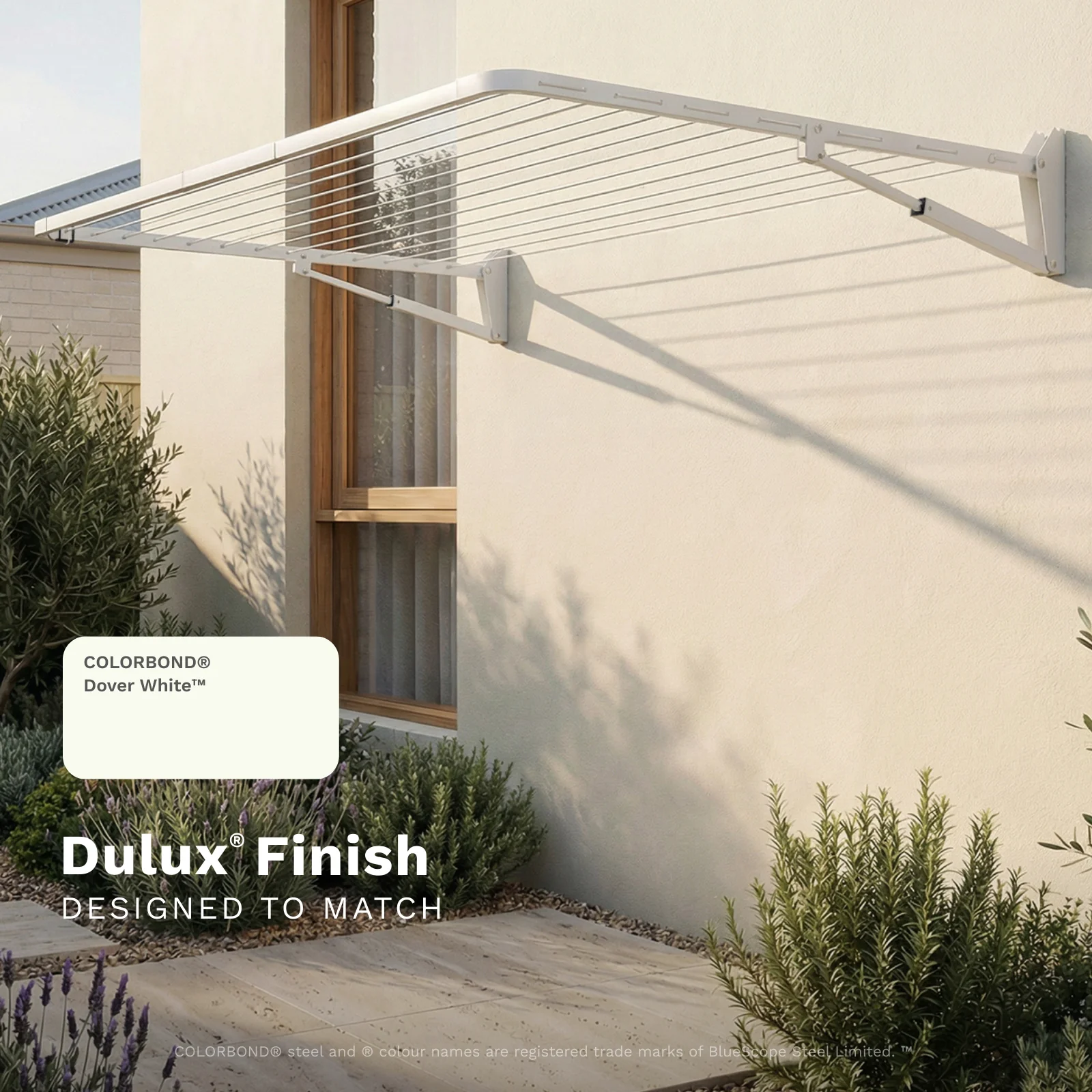 13 Line Folding Wall Mount Clothesline - Med/ Large Family - Image 13