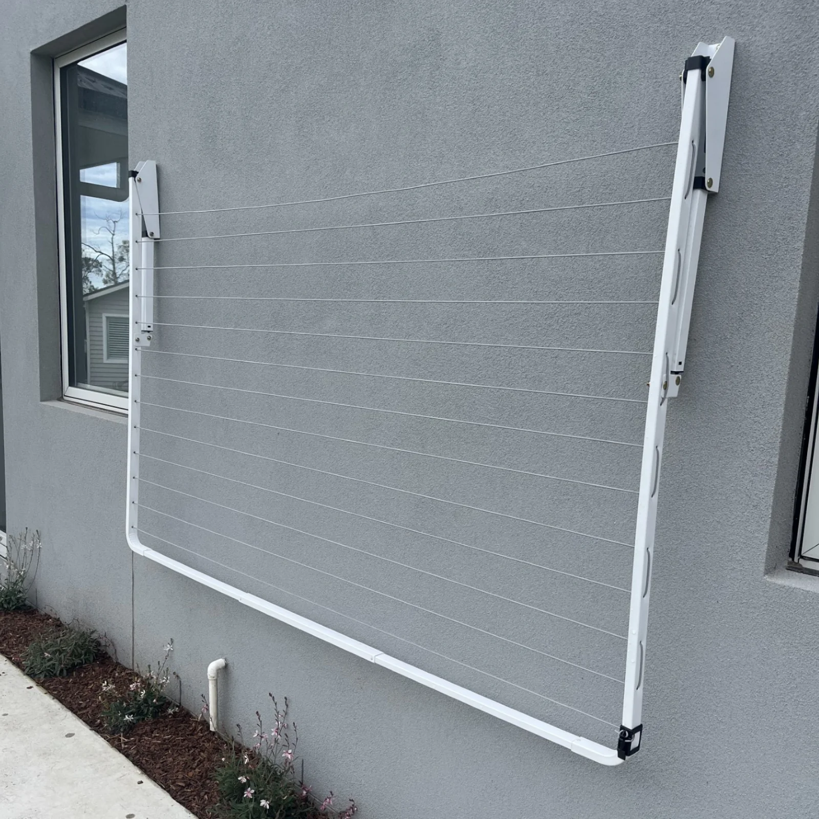 13 Line Folding Wall Mount Clothesline - Med/ Large Family - Image 26