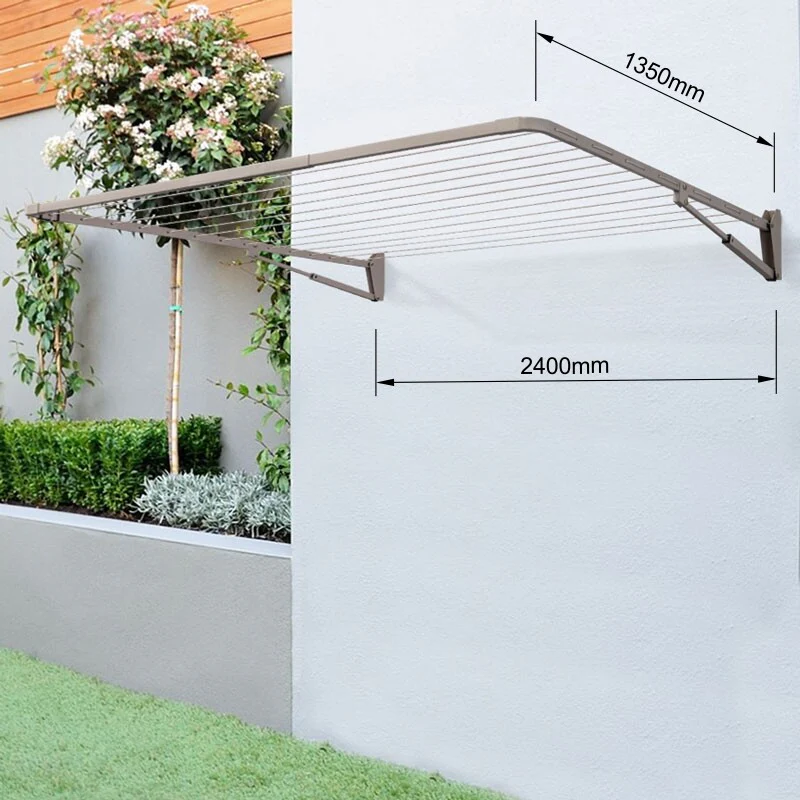 13 Line Folding Wall Mount Clothesline - Med/ Large Family - Image 30
