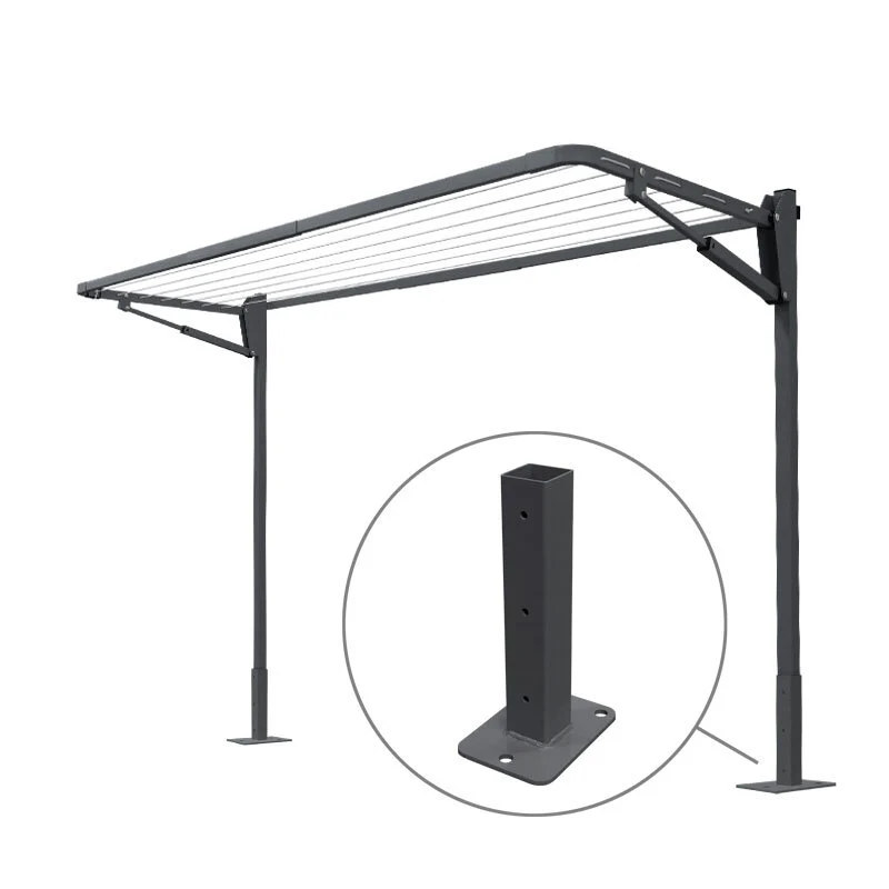 7 Line Folding Above Ground Mount Clothesline - Couples - Image 5