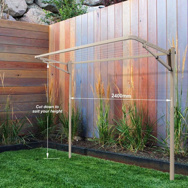 7 Line Folding Ground Mount Clothesline - Couples - Image 12