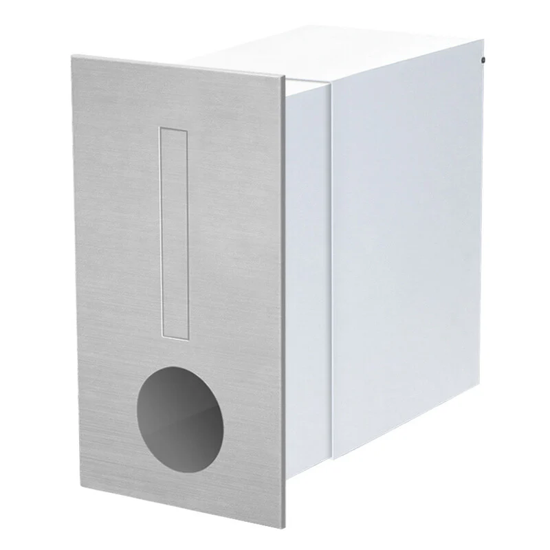 Amalfi Brick Letterbox - Stainless Steel - Image 3