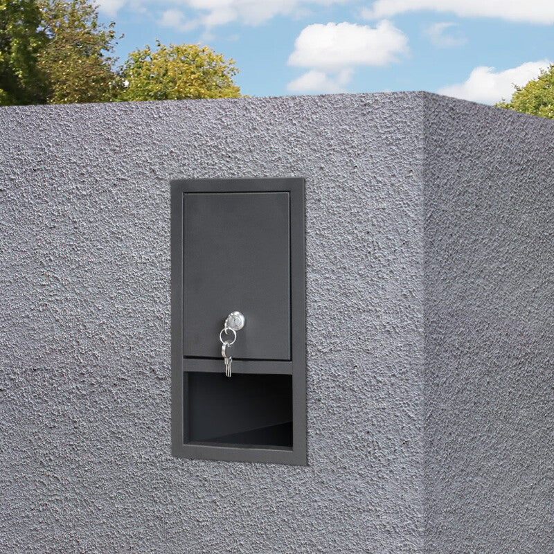 Amalfi Brick Letterbox - Stainless Steel - Image 4