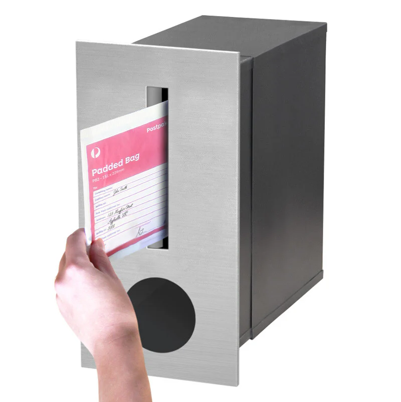 Amalfi Brick Letterbox - Stainless Steel - Image 5