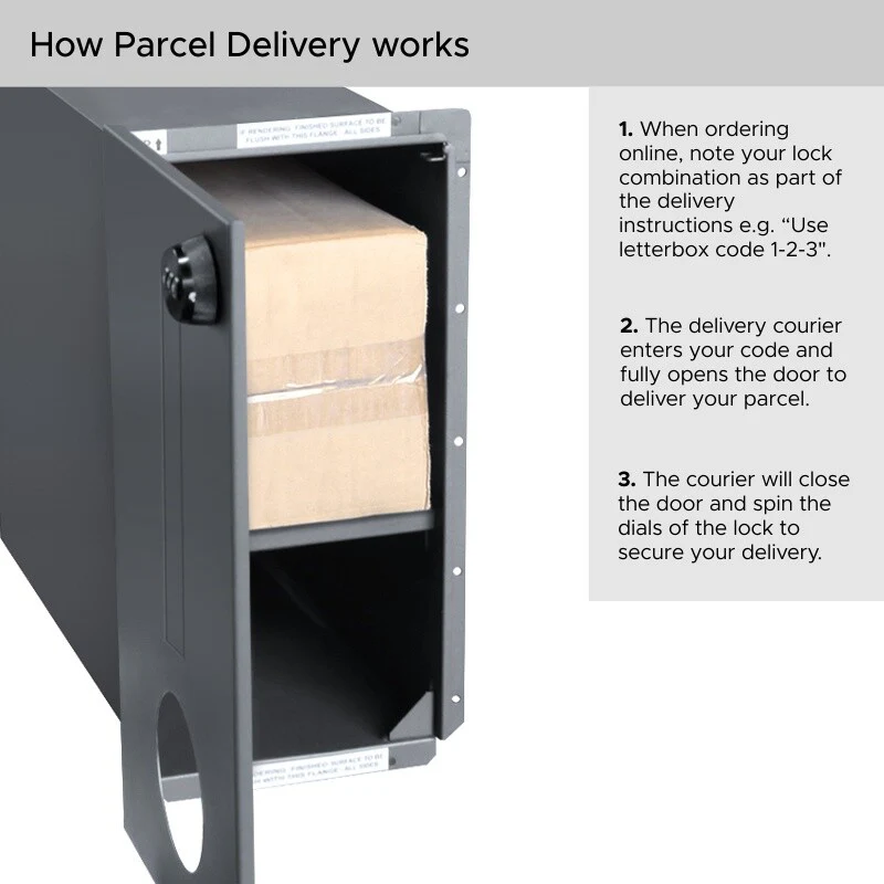 Amalfi Parcel Fence Letterbox - Image 4