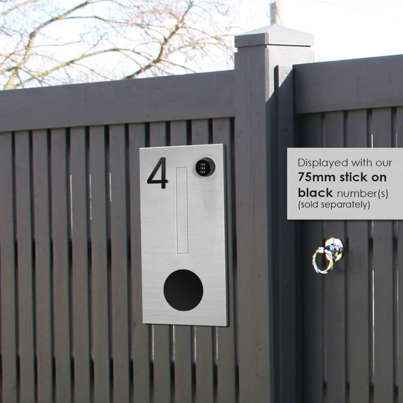 Amalfi Parcel Fence Letterbox - Stainless Steel - Image 6