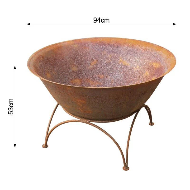 Arizona 90 Rust Fire Pit - Image 4