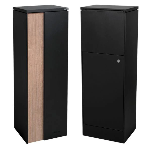 Ascot Parcel Pillar Letterbox - Black - Image 11