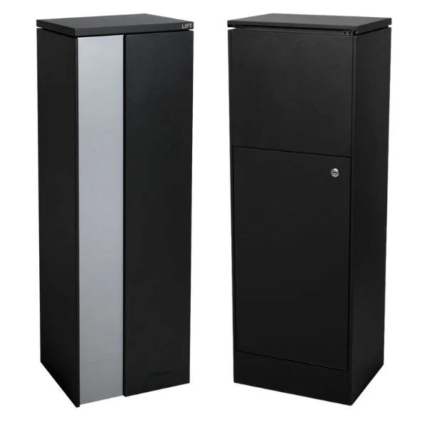 Ascot Parcel Pillar Letterbox - Black - Image 13