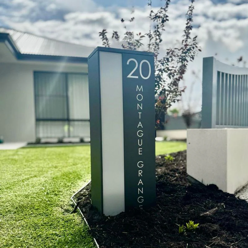 Ascot Parcel Pillar Letterbox - Charcoal - Image 12