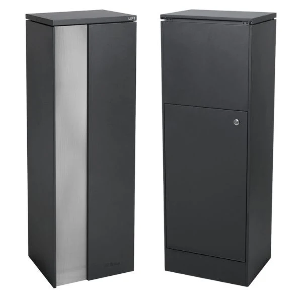 Ascot Parcel Pillar Letterbox - Charcoal - Image 16