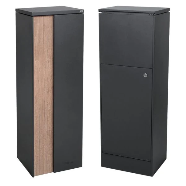 Ascot Parcel Pillar Letterbox - Charcoal - Image 17