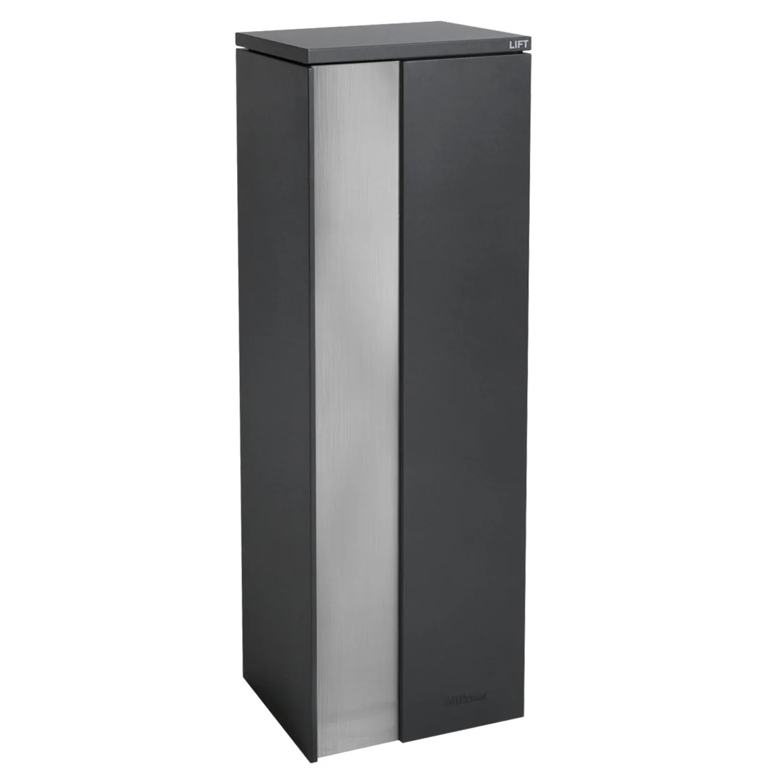 Ascot Parcel Pillar Letterbox - Charcoal - Image 8