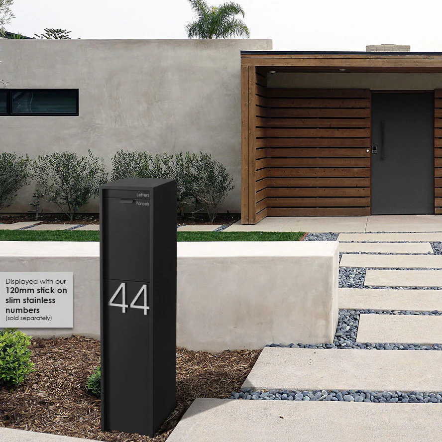 Austin Parcel Pillar Letterbox - Black - Image 14