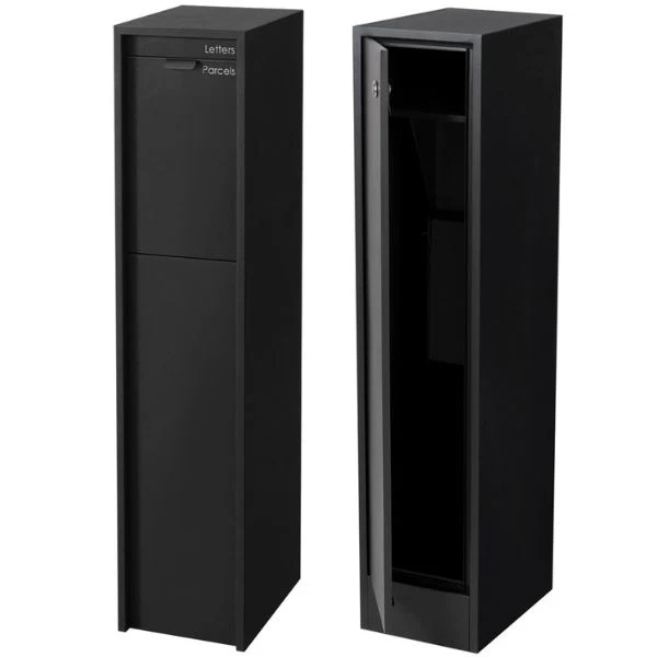Austin Parcel Pillar Letterbox - Black - Image 9