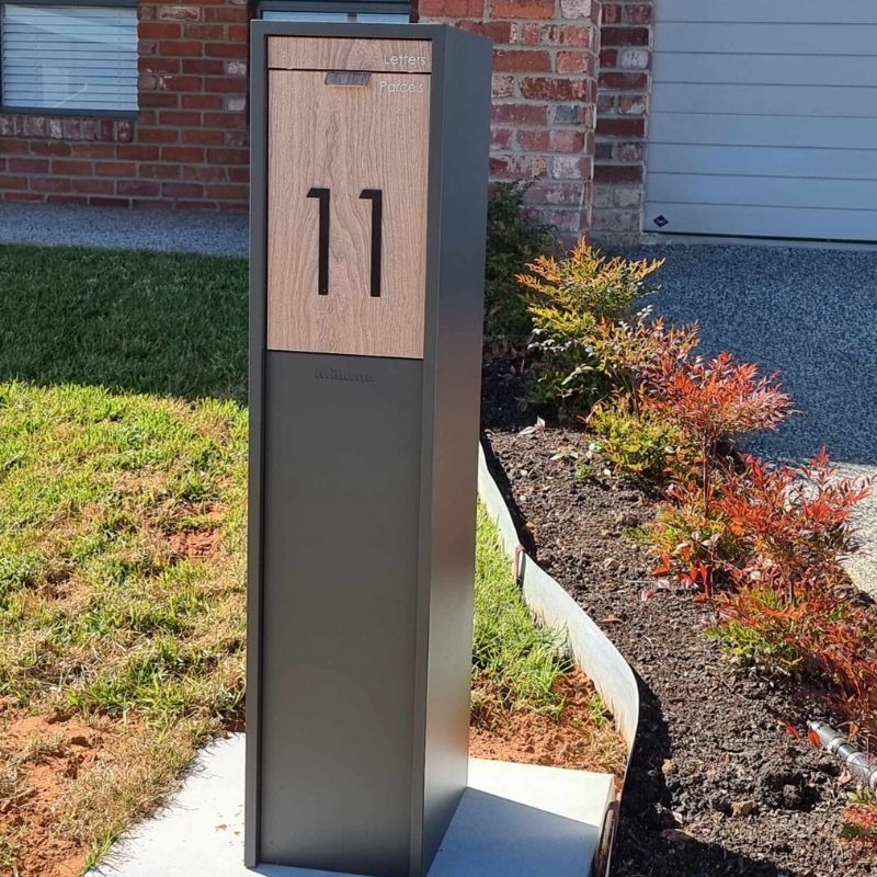 Austin Parcel Pillar Letterbox - Charcoal - Image 15
