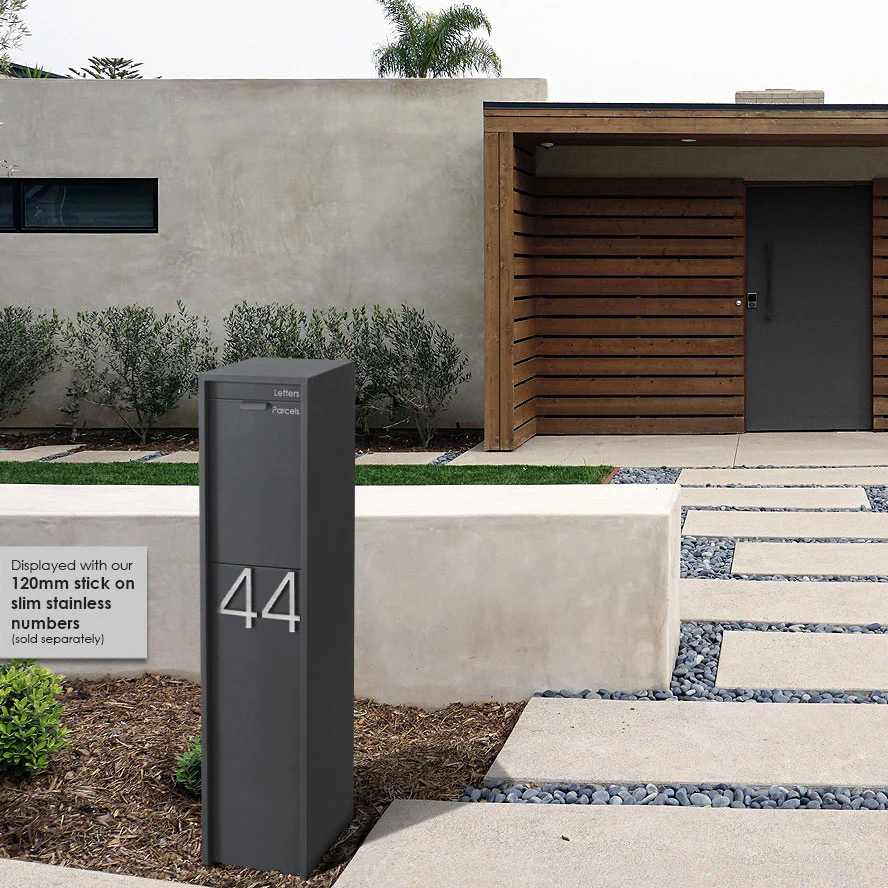 Austin Parcel Pillar Letterbox - Charcoal - Image 26