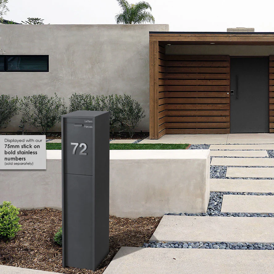 Austin Parcel Pillar Letterbox - Charcoal - Image 27