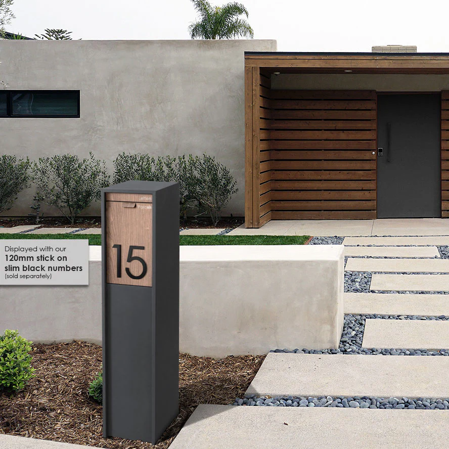 Austin Parcel Pillar Letterbox - Charcoal - Image 28