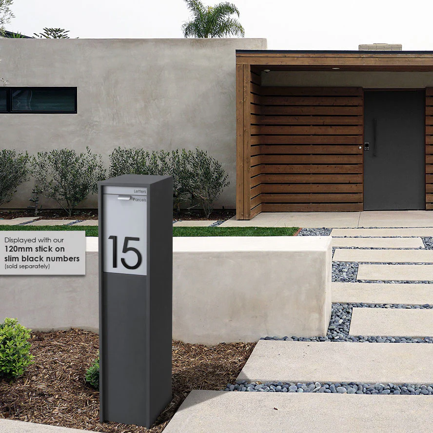 Austin Parcel Pillar Letterbox - Charcoal - Image 31