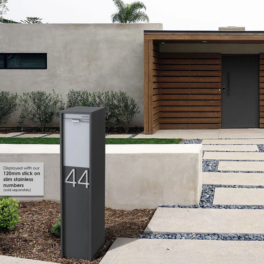 Austin Parcel Pillar Letterbox - Charcoal - Image 32