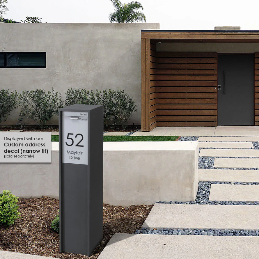Austin Parcel Pillar Letterbox - Charcoal - Image 33