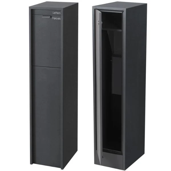 Austin Parcel Pillar Letterbox - Charcoal - Image 6