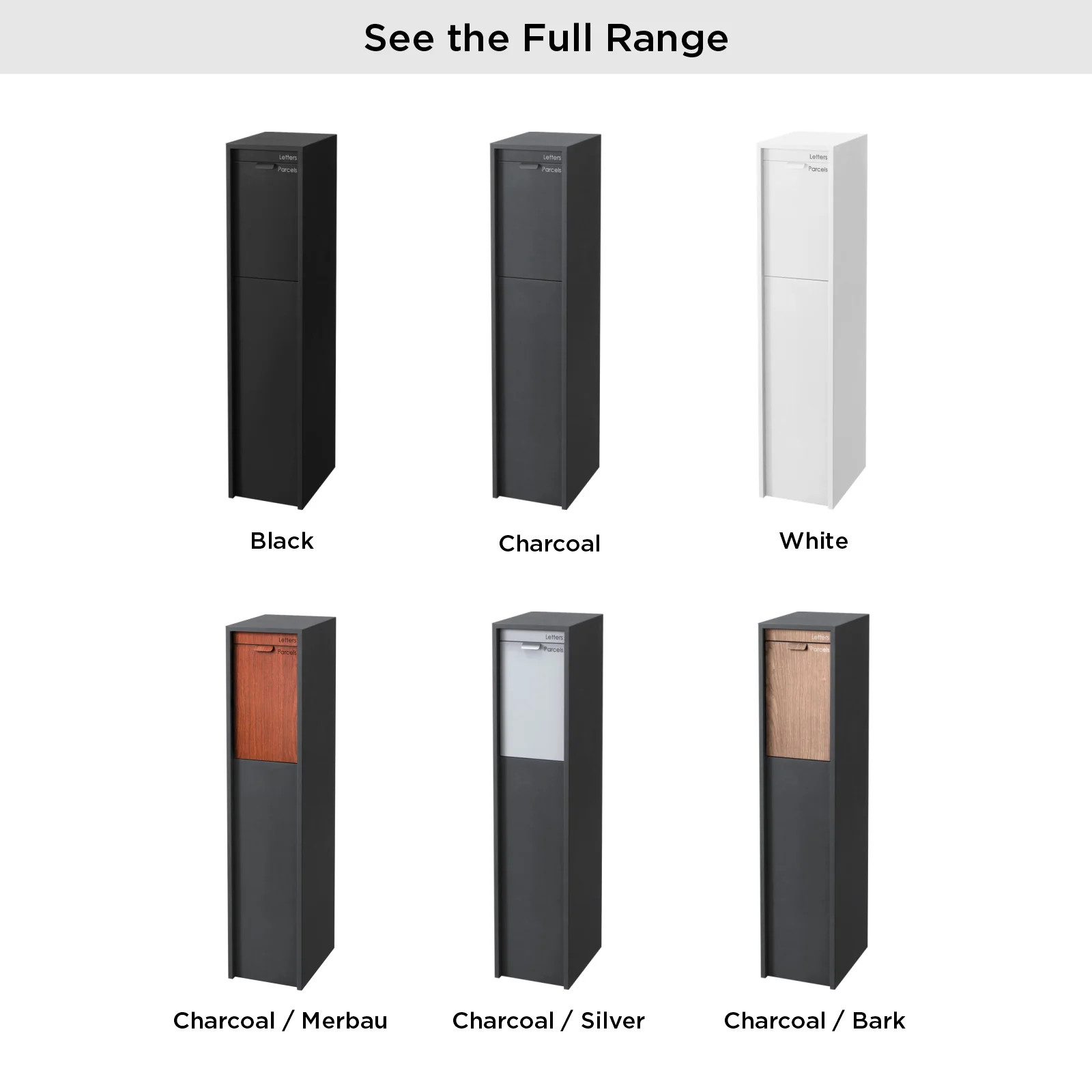 Austin Parcel Pillar Letterbox - Charcoal - Image 35