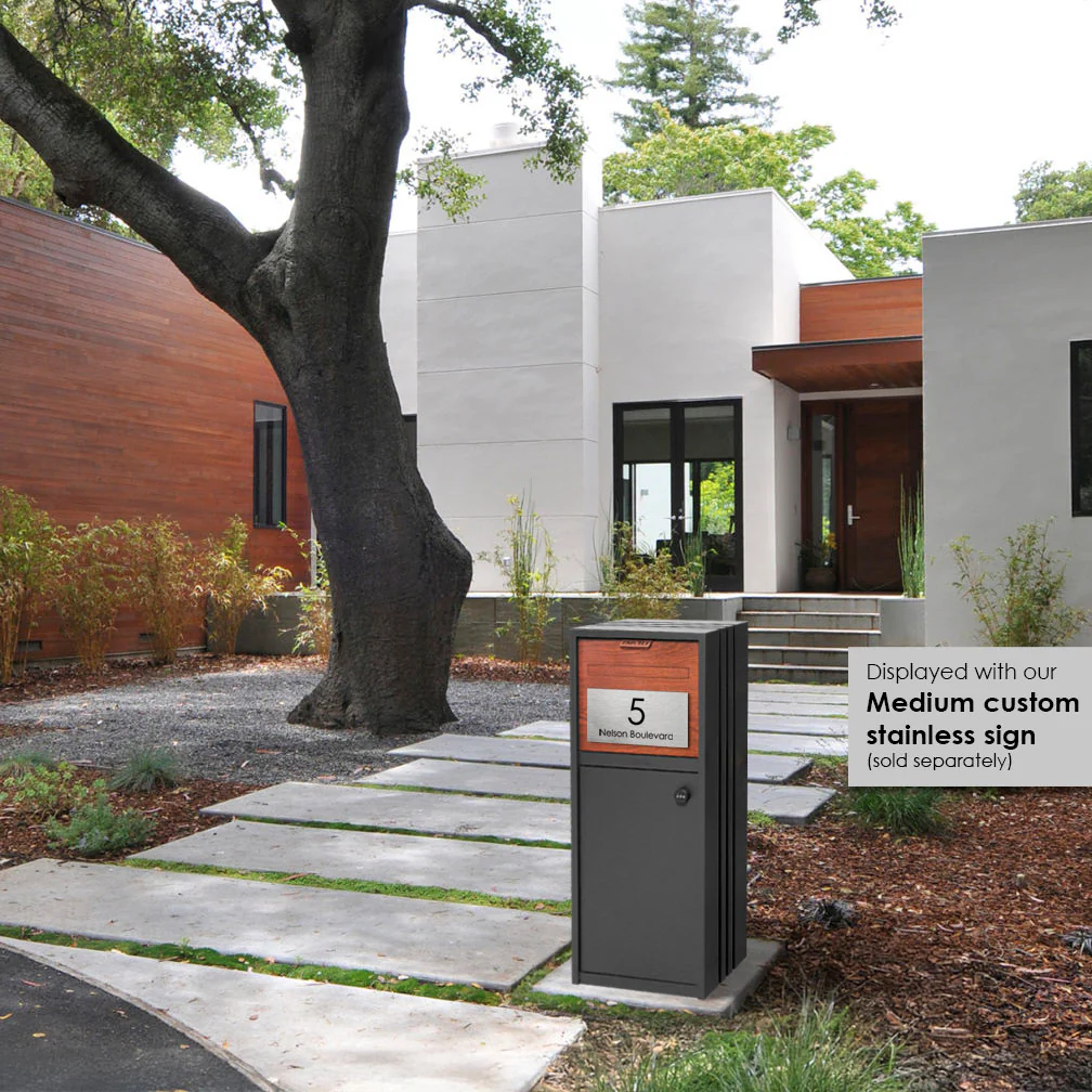 Bondi Parcel Pillar Letterbox - Charcoal - Image 16