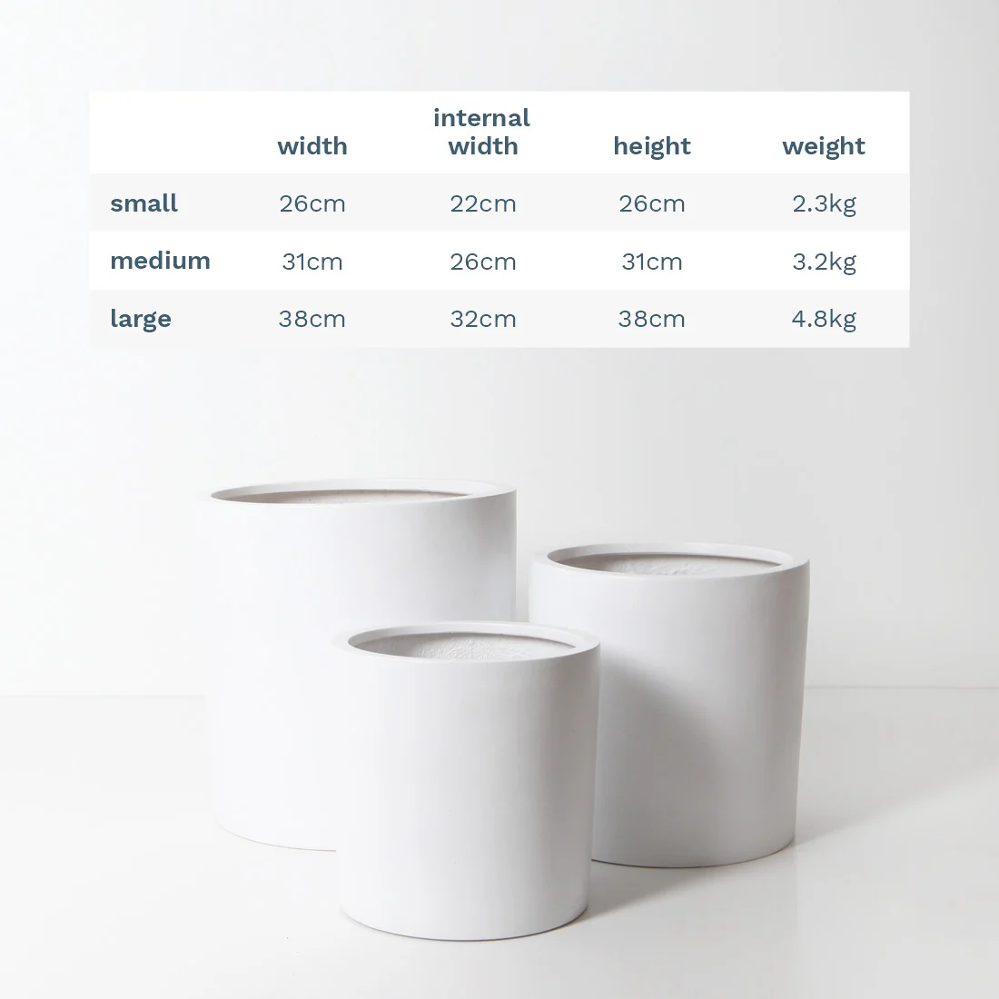 Bondi Plant Pot - White - Image 20