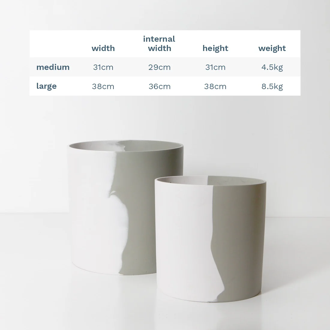 Byron Plant Pot - White Sage - Image 13