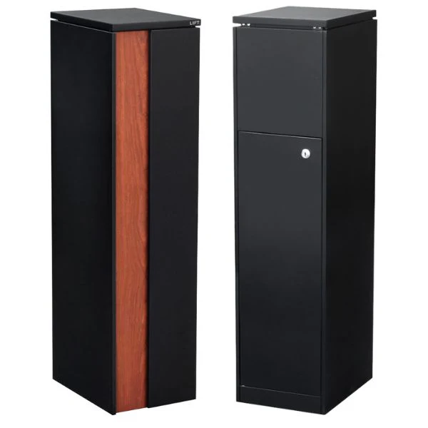 Camden Large Parcel Pillar Letterbox - Black - Image 11