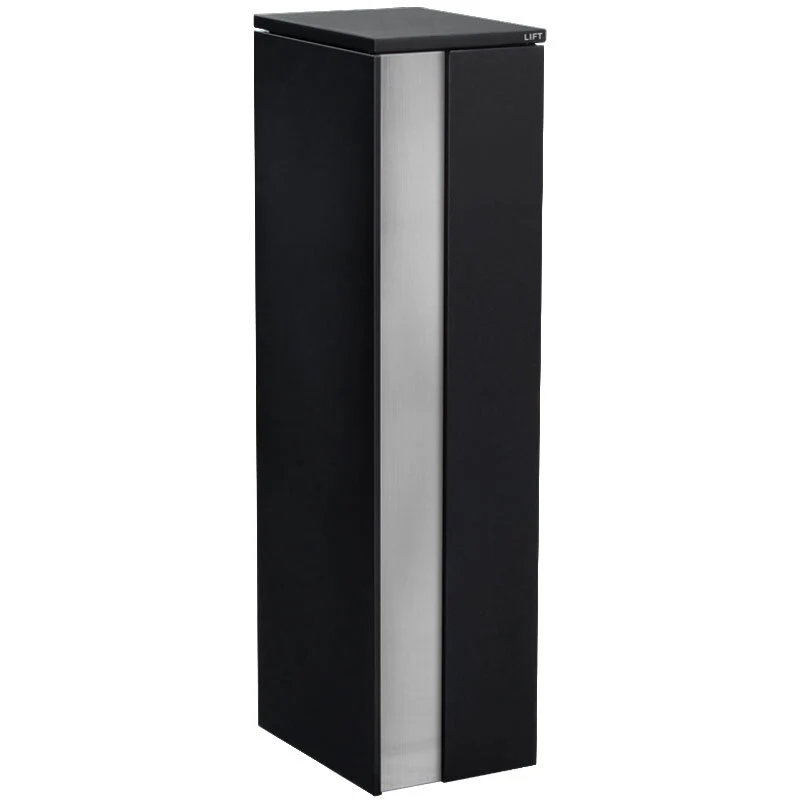 Camden Large Parcel Pillar Letterbox - Black - Image 7