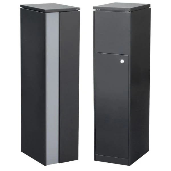 Camden Large Parcel Pillar Letterbox - Charcoal - Image 17