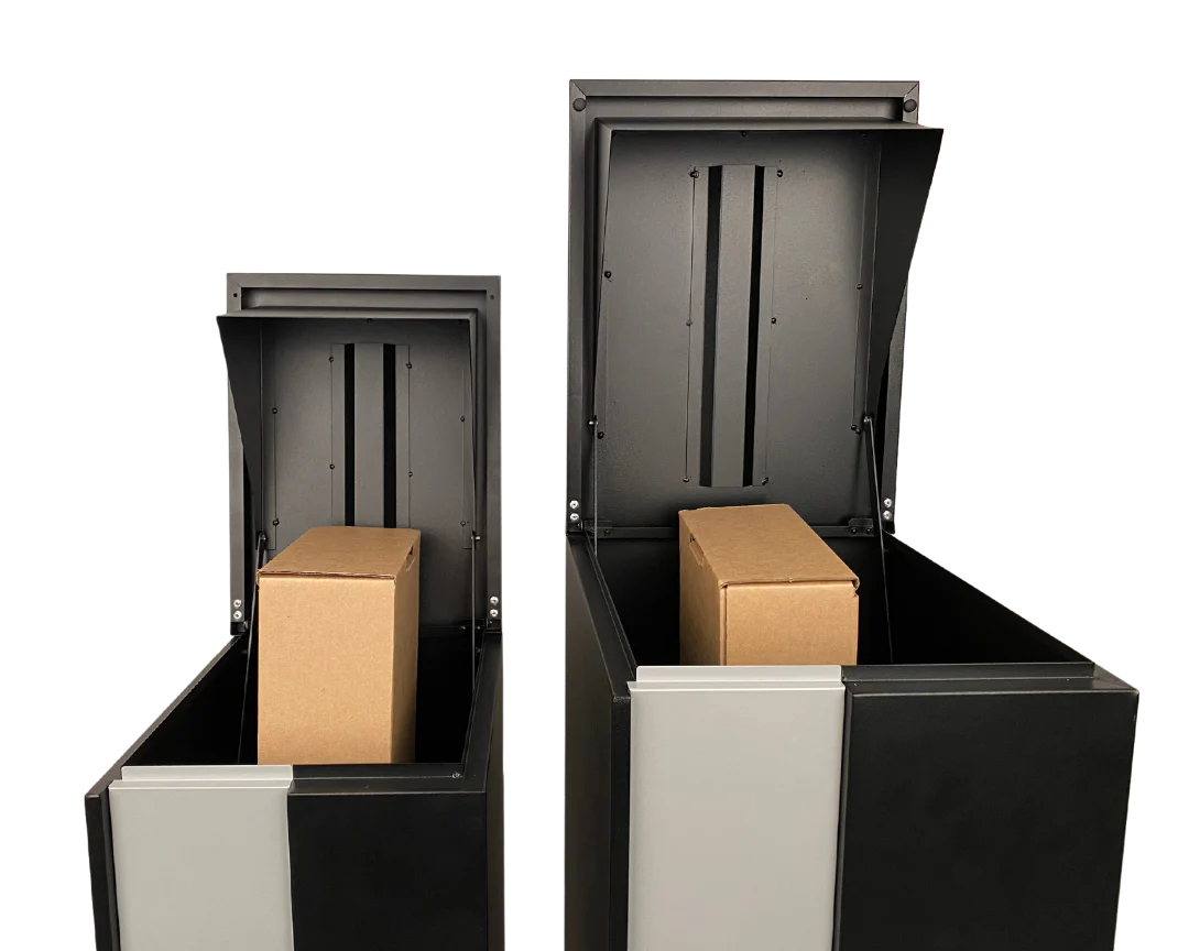 Camden Large Parcel Pillar Letterbox - Charcoal - Image 23