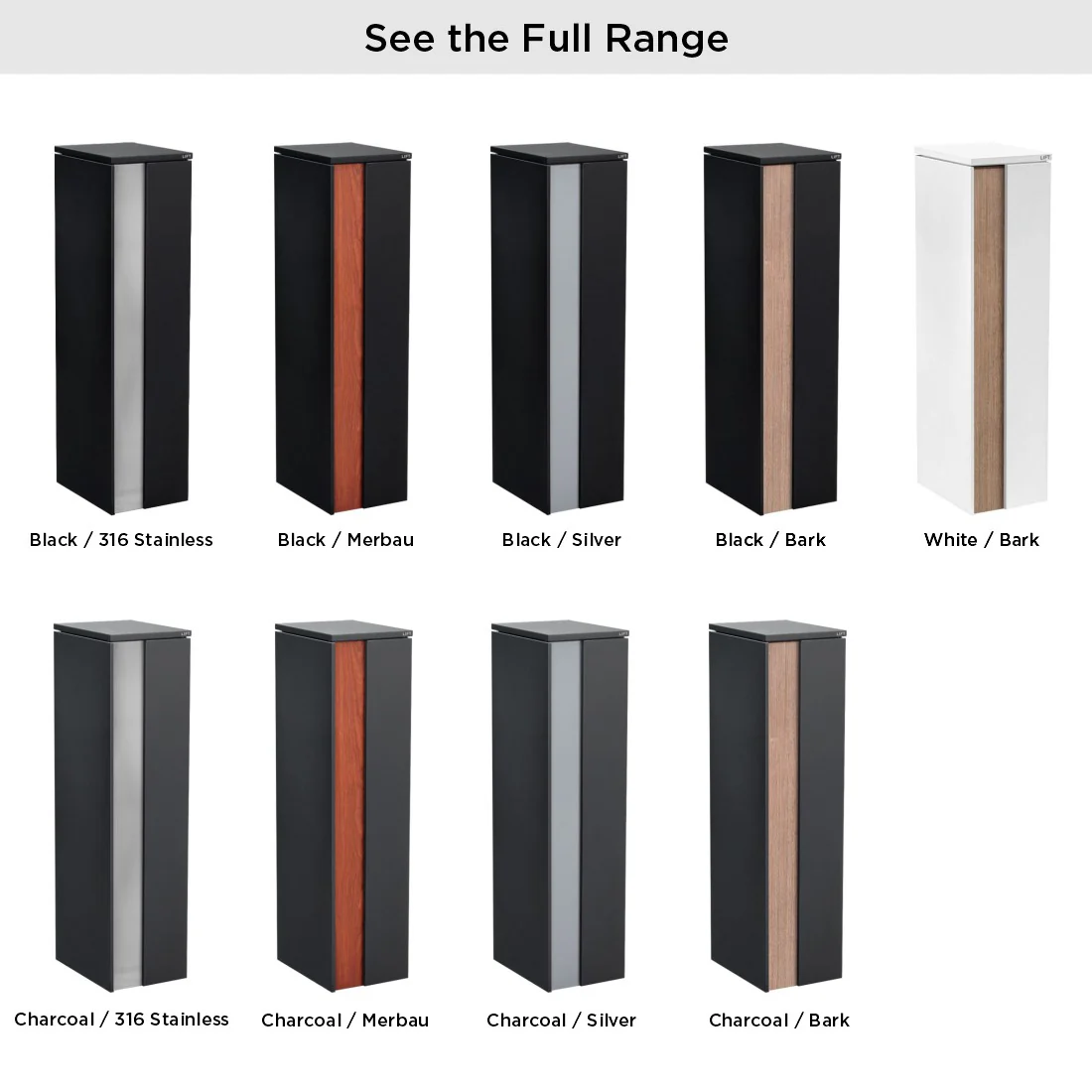 Camden Large Parcel Pillar Letterbox - Charcoal - Image 24