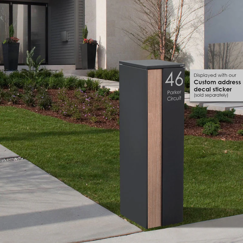 Camden Large Parcel Pillar Letterbox - Charcoal - Image 29