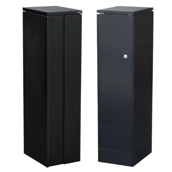 Camden Parcel Pillar Letterbox - Black - Image 10