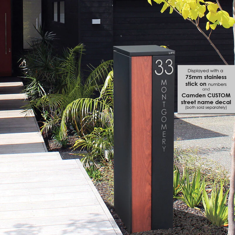 Camden Parcel Pillar Letterbox - Black - Image 16