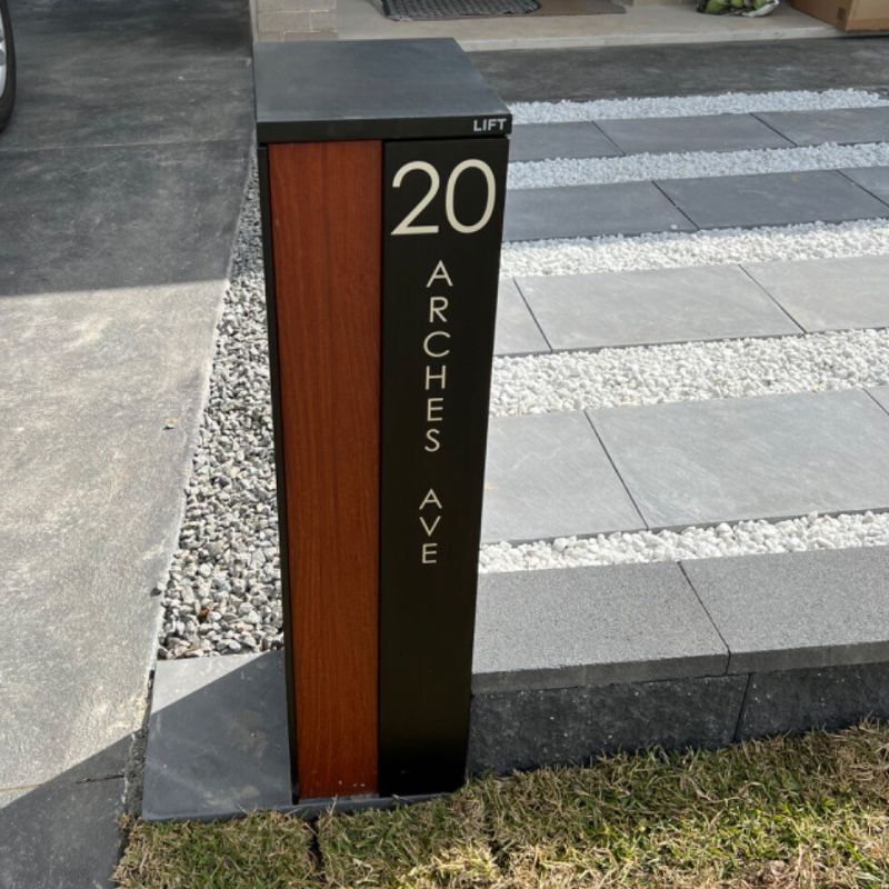 Camden Parcel Pillar Letterbox - Black - Image 8