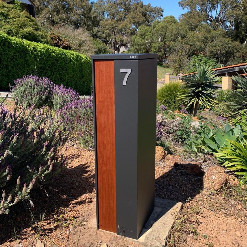 Camden Parcel Pillar Letterbox - Charcoal - Image 11