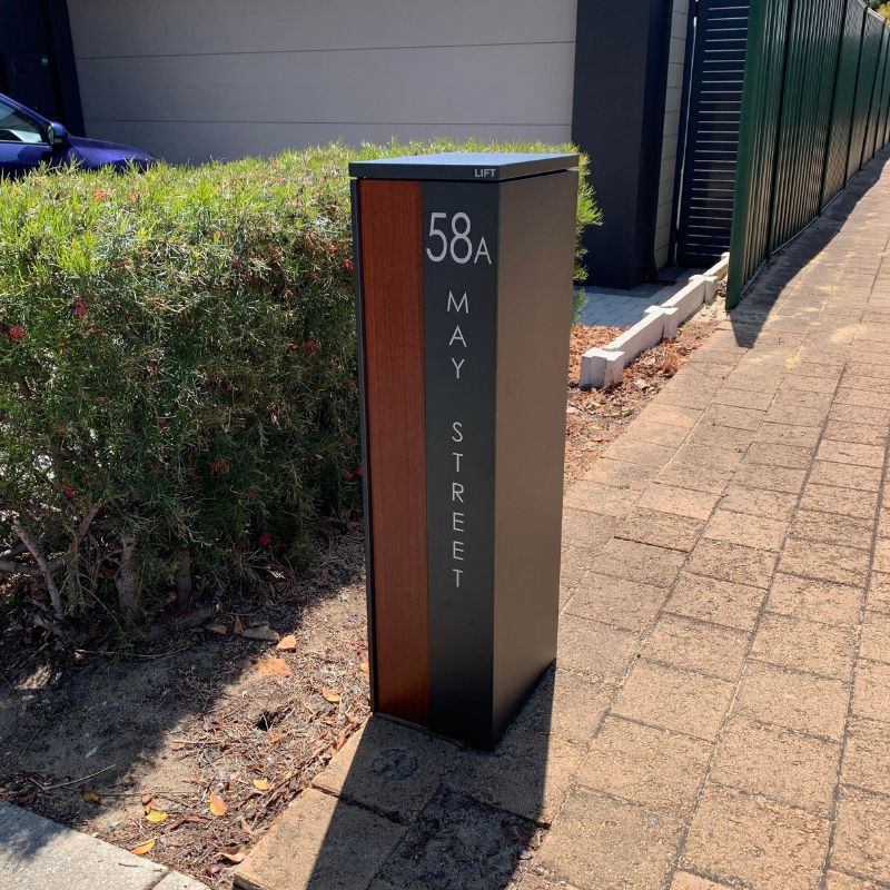 Camden Parcel Pillar Letterbox - Charcoal - Image 13